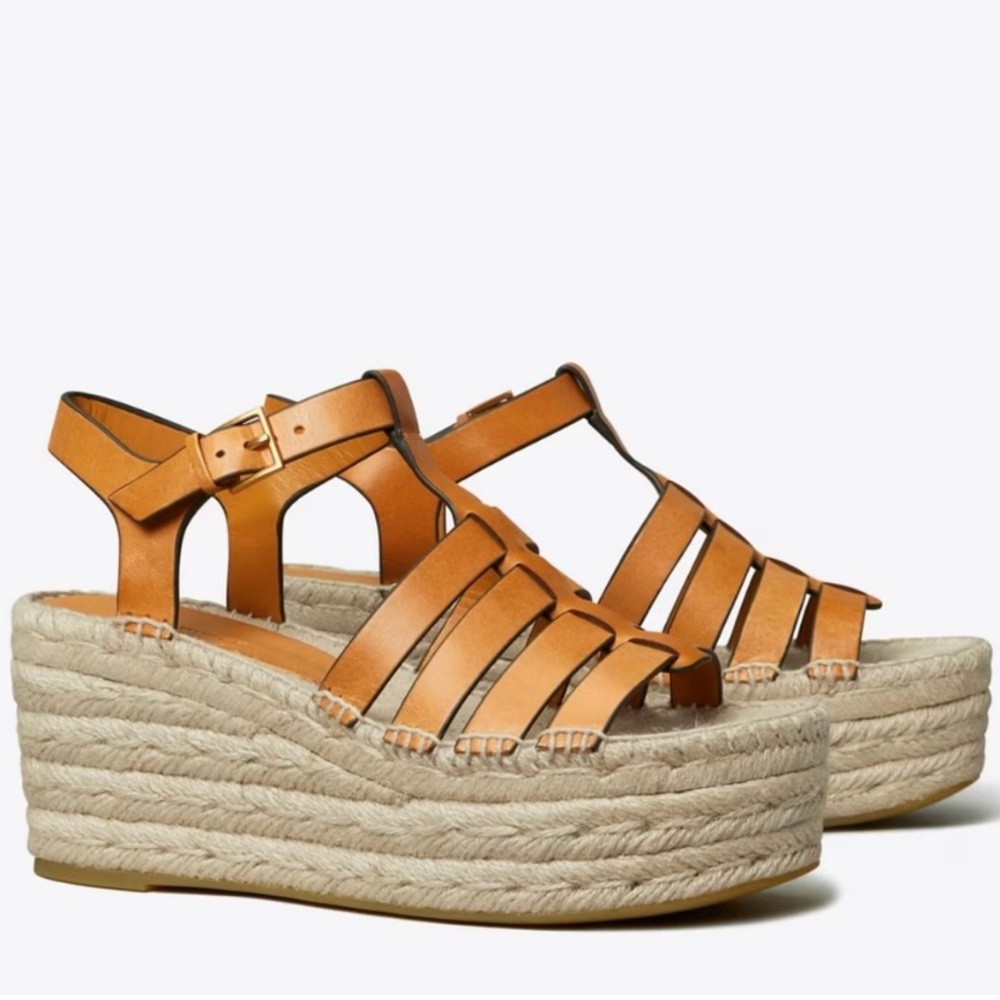Tory Burch Brown Platform Sandals